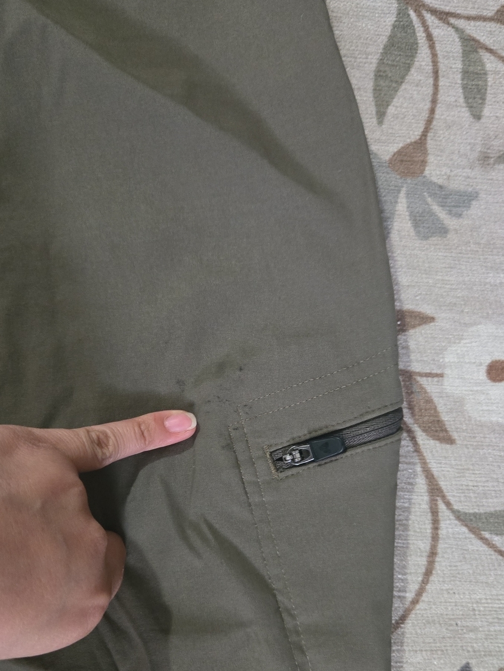 Womens Eddie Bauer First Ascent Cargo Pants Size 10 Okive Green - Picture 8 of 8